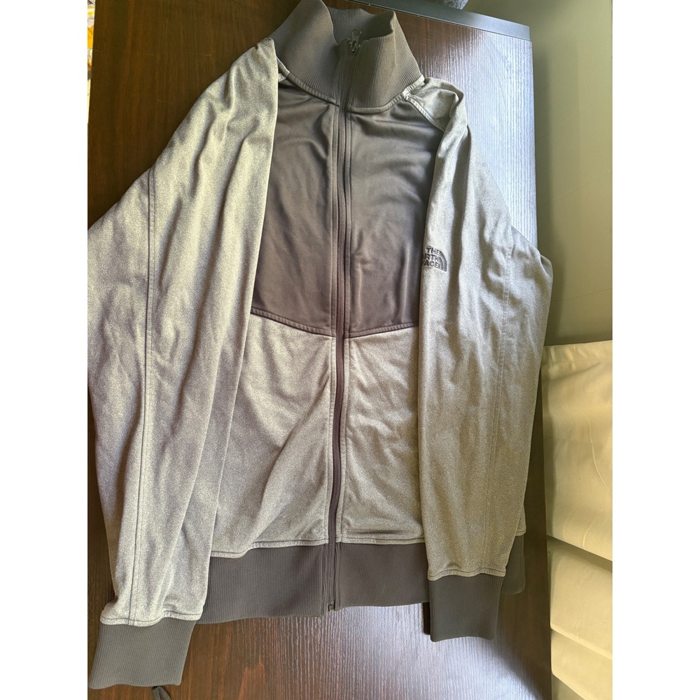 The North Face Men's L Gray Full Zip Jacket Colorblock Outdoor Gorpcore